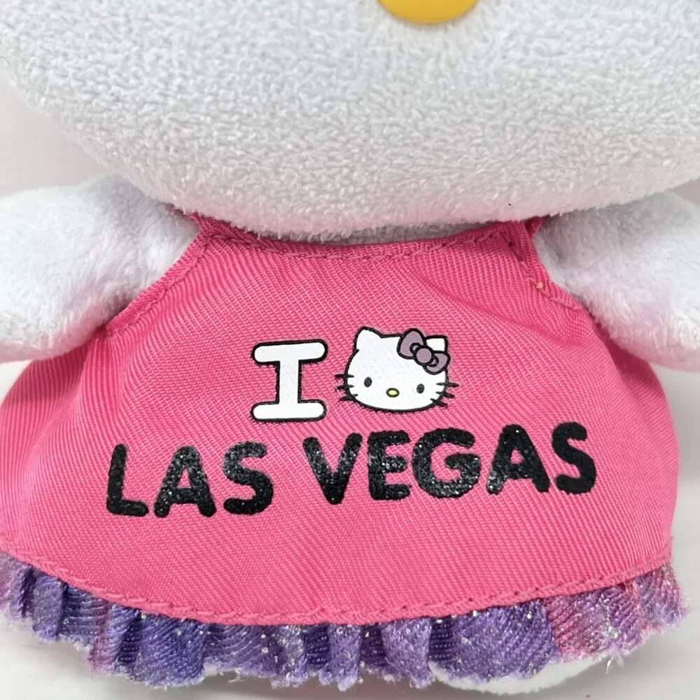 Hello Kitty Set 2 - San Rio Ty Souvenir City Las Vegas & Hawaii Plush Stuffed 6